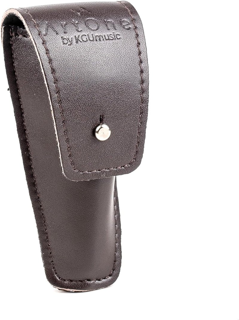 Artone Trumpet MOUTHPIECE POUCH. Single holder for trumpet mouthpieces, crafted from Faux leather case. Protective mouthpiece bag Secure storage. Gift for trumpeter. Trumpet accessories (Brown, Pouch Single) - Image 1